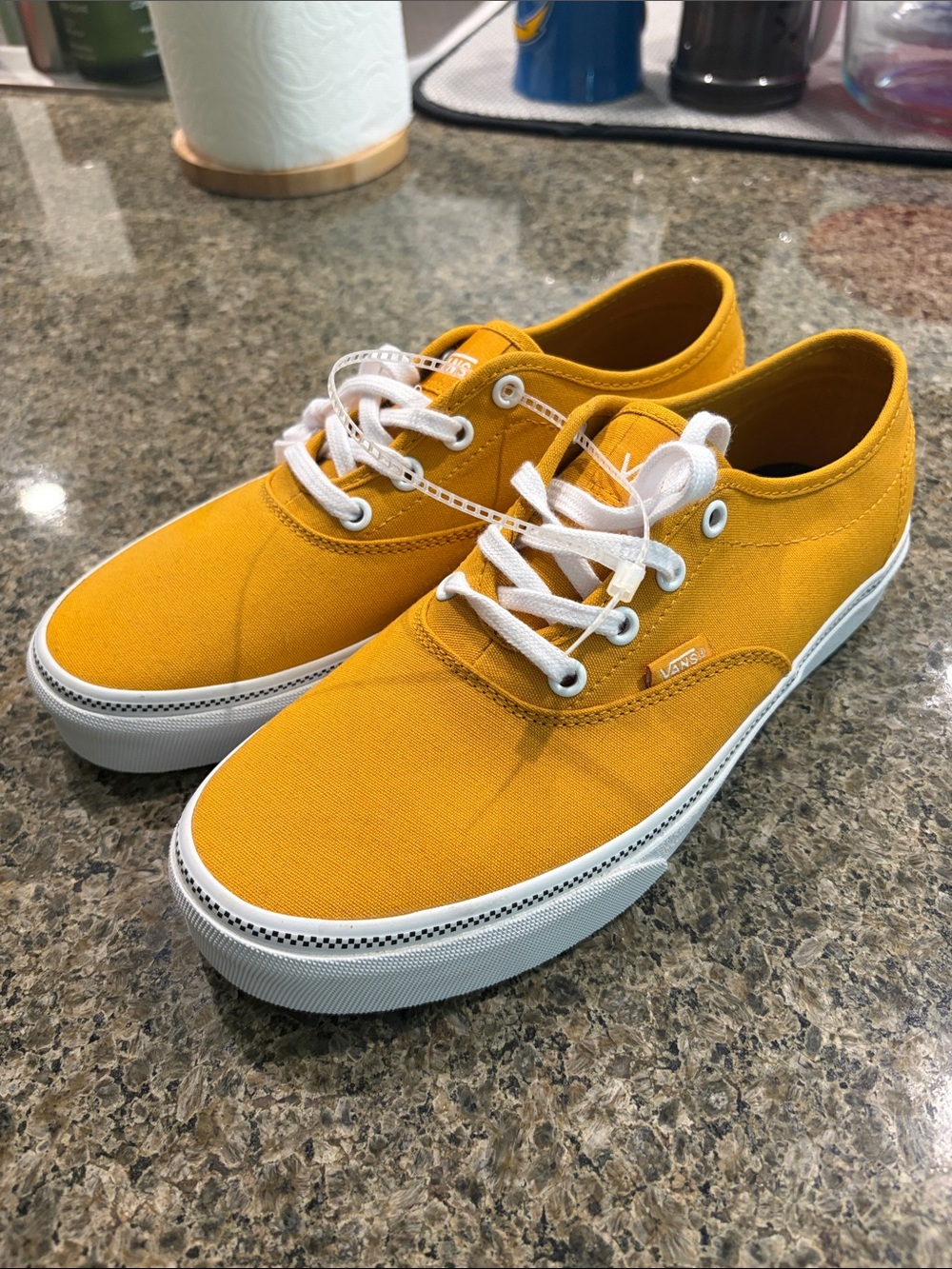 Vans Women’s Low-Top Canvas Sneakers - Mustard Yellow